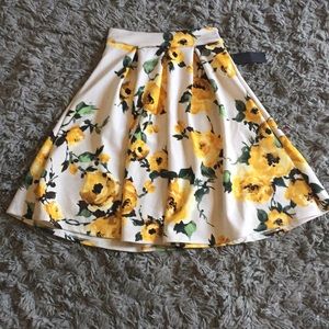 See You Monday Midi Floral Skirt